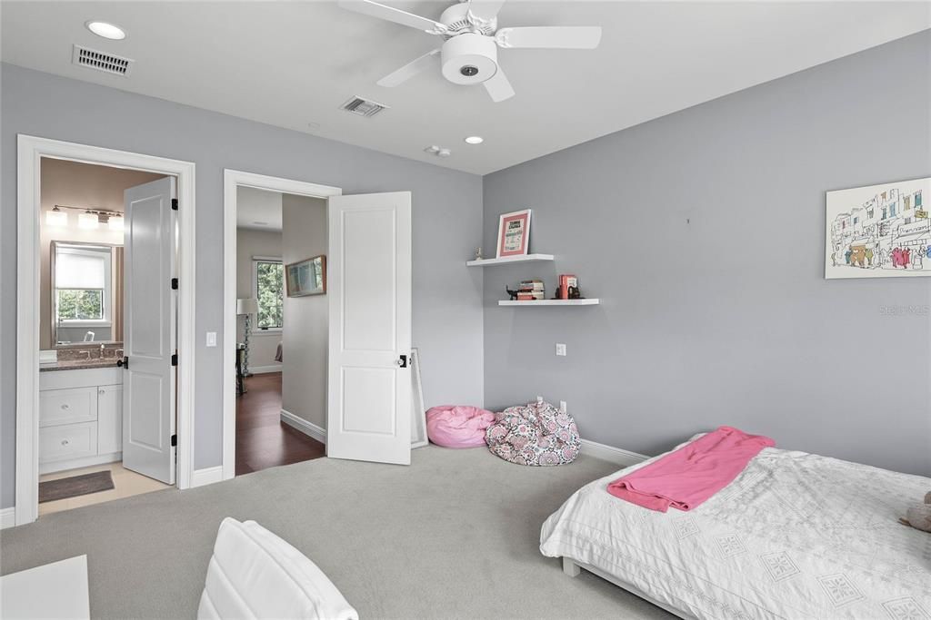 Bedroom, Interior, Recessed Lighting