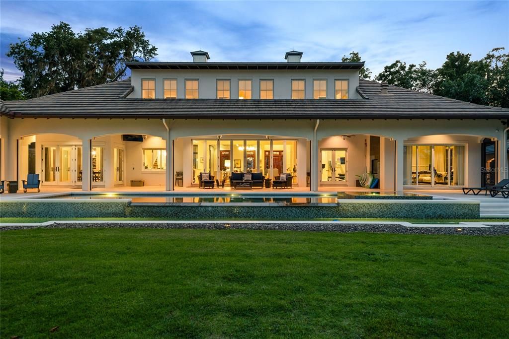 Backyard, Exterior, Facade, Pool, French Provincial