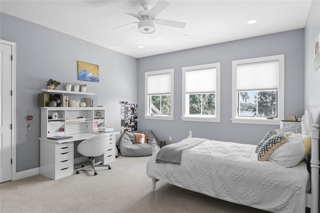Bedroom, Home Office, Interior, Recessed Lighting
