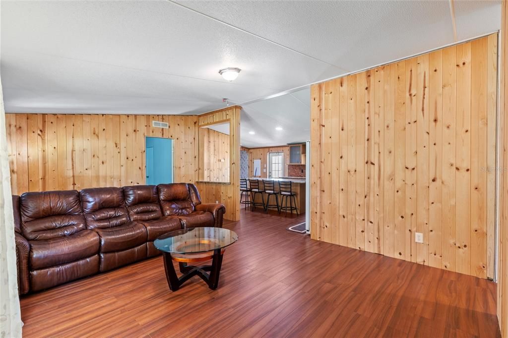 Interior, Living room, Wood Texture Flooring, Wooden Walls