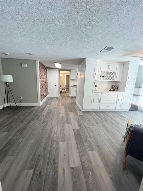 Empty room, Interior, Stone Walls, Wood Texture Flooring