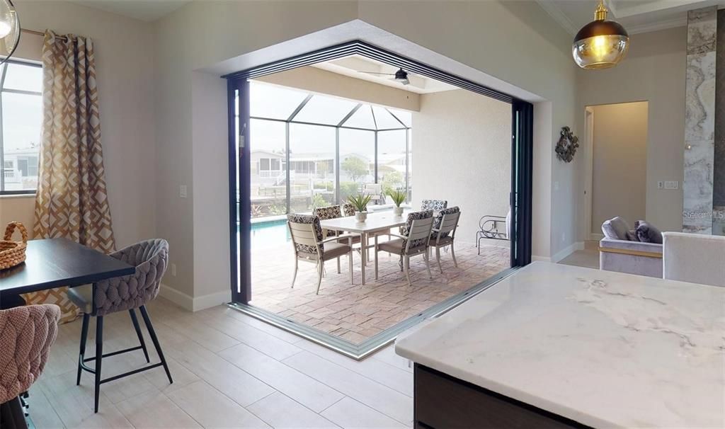 Dining room, Glass Ceilings, Interior, Sun Room, Wood Texture Flooring