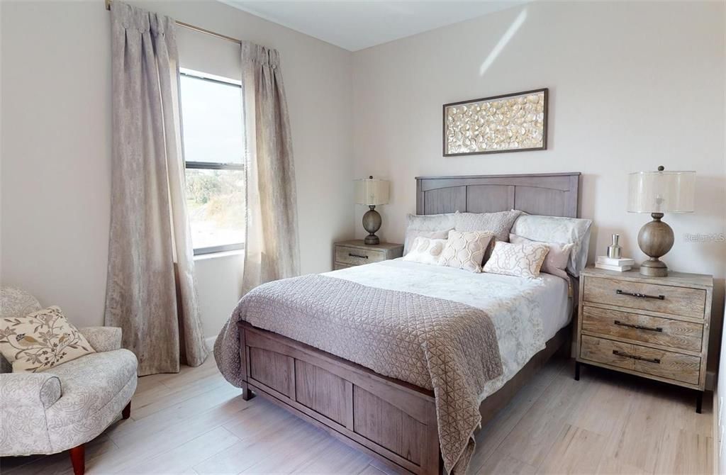 Bedroom, Interior, Wood Texture Flooring
