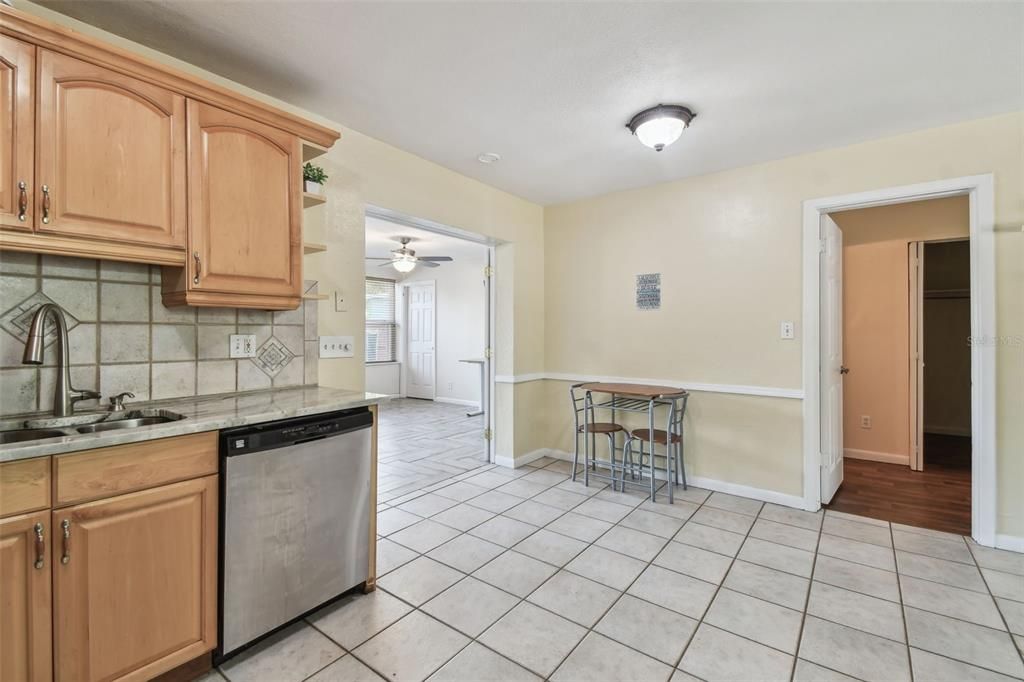 Interior, Kitchen, Wood Texture Flooring