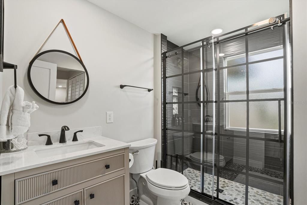 Bathroom, Glass Shower, Interior