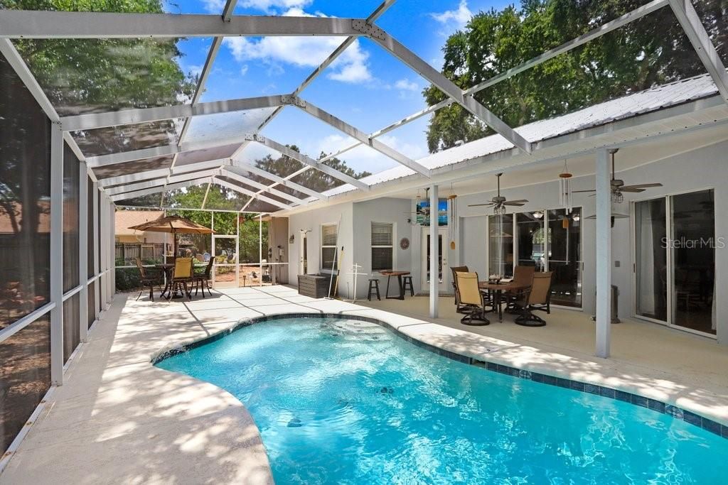 Dining room, Glass Ceilings, Interior, Pool, Sun Room
