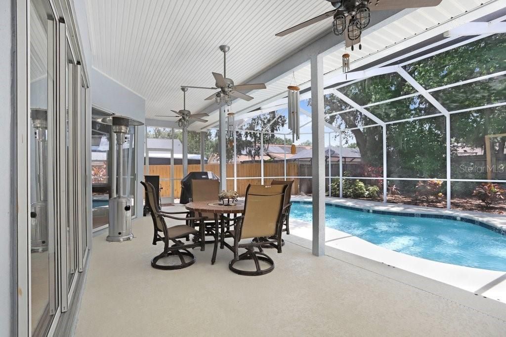 Dining room, Glass Ceilings, Interior, Pool, Sun Room