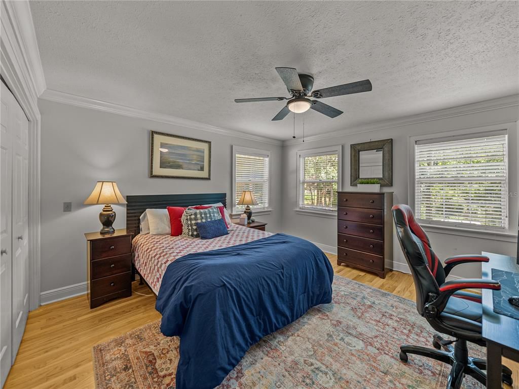 Bedroom, Home Office, Interior, Wood Texture Flooring