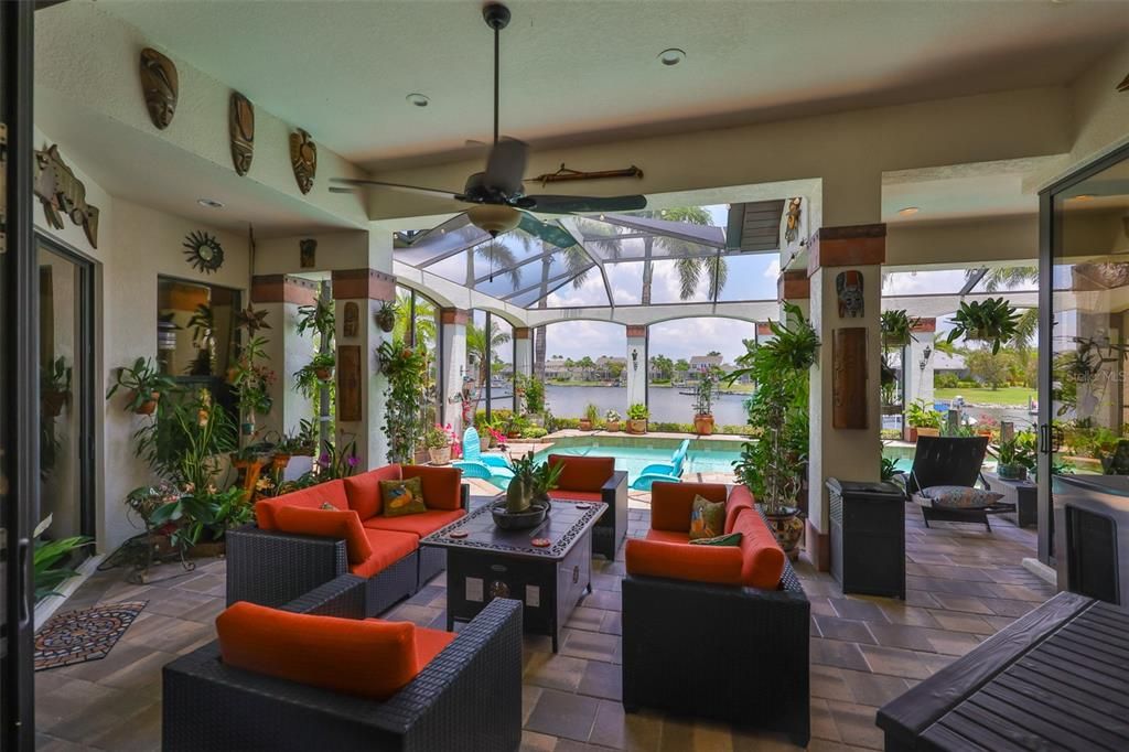 Glass Ceilings, Interior, Living room, Pool, Sun Room, Water