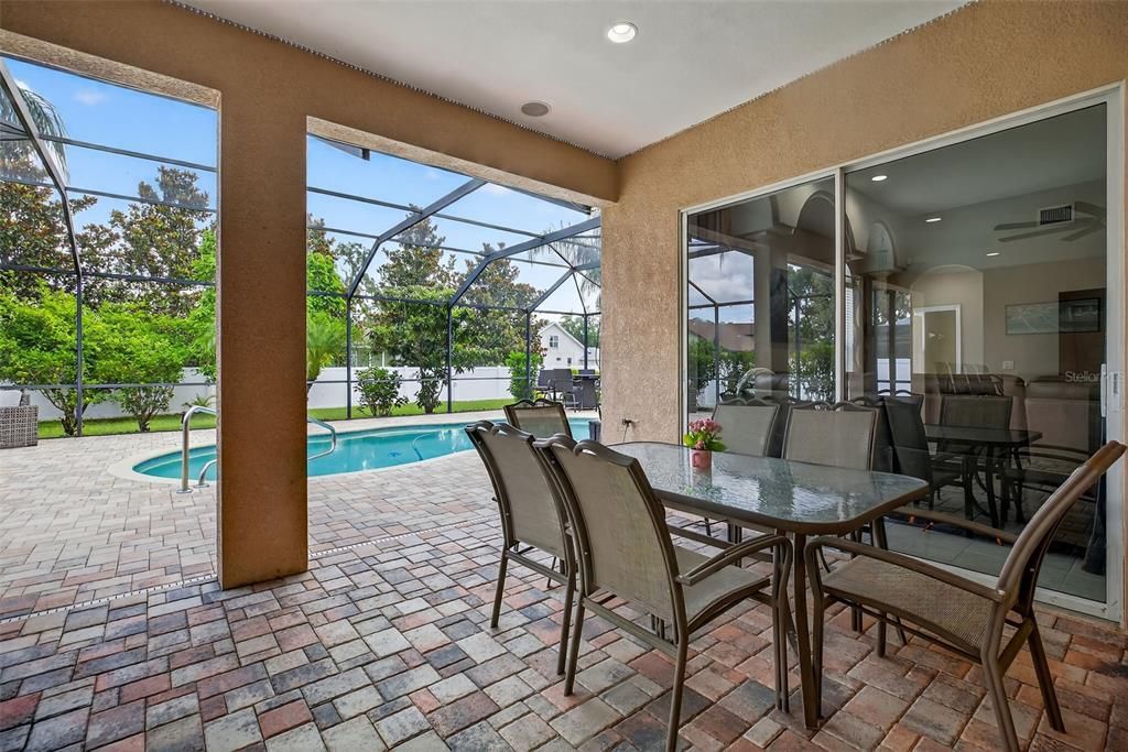 Dining room, Glass Ceilings, Interior, Pool, Recessed Lighting, Sun Room