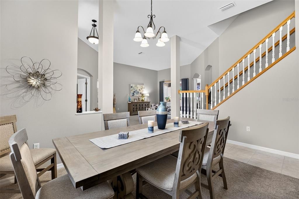 Dining room, Interior, Pendant Lights