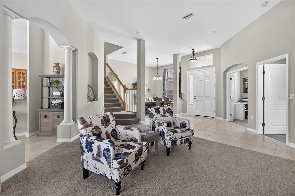 Interior, Living room, Pendant Lights, Recessed Lighting