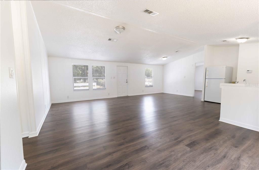 Empty room, Interior, Kitchen, Wood Texture Flooring