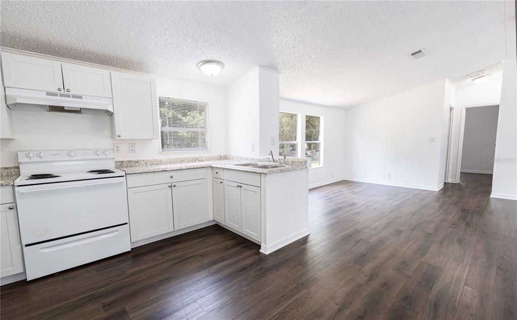 Interior, Kitchen, Wood Texture Flooring
