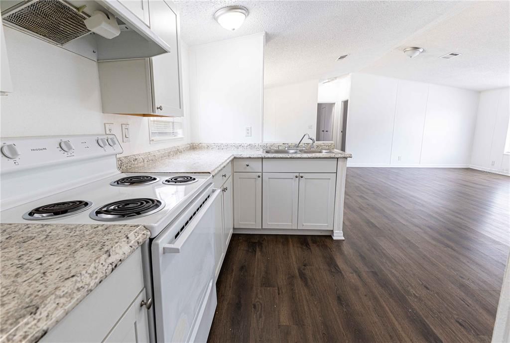 Interior, Kitchen, Washer, Wood Texture Flooring