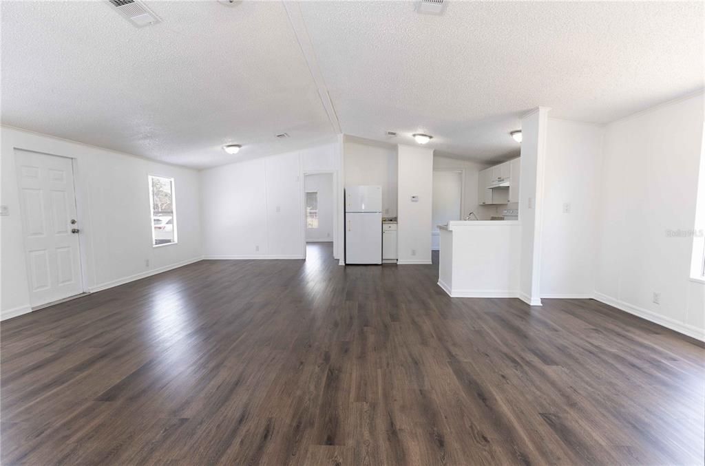 Empty room, Interior, Kitchen, Wood Texture Flooring