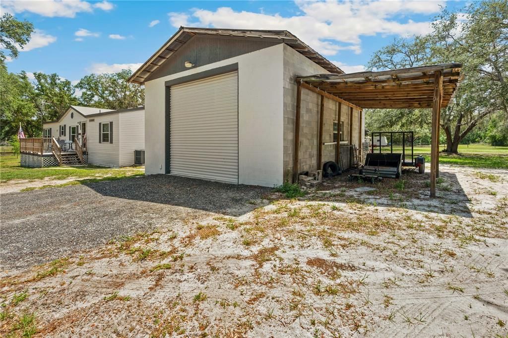 Backyard, Detached Garage, Exterior