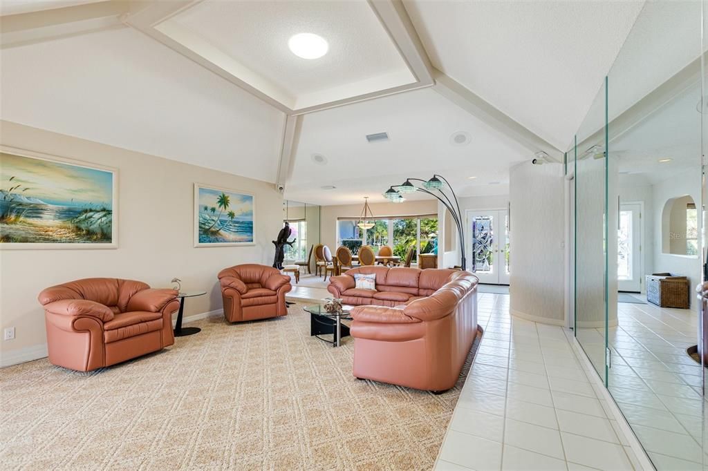 Interior, Living room, Recessed Lighting