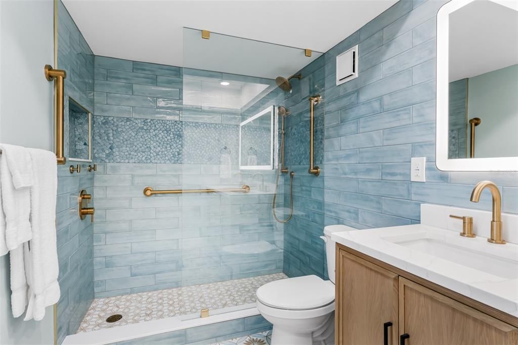 Bathroom, Glass Shower, Interior