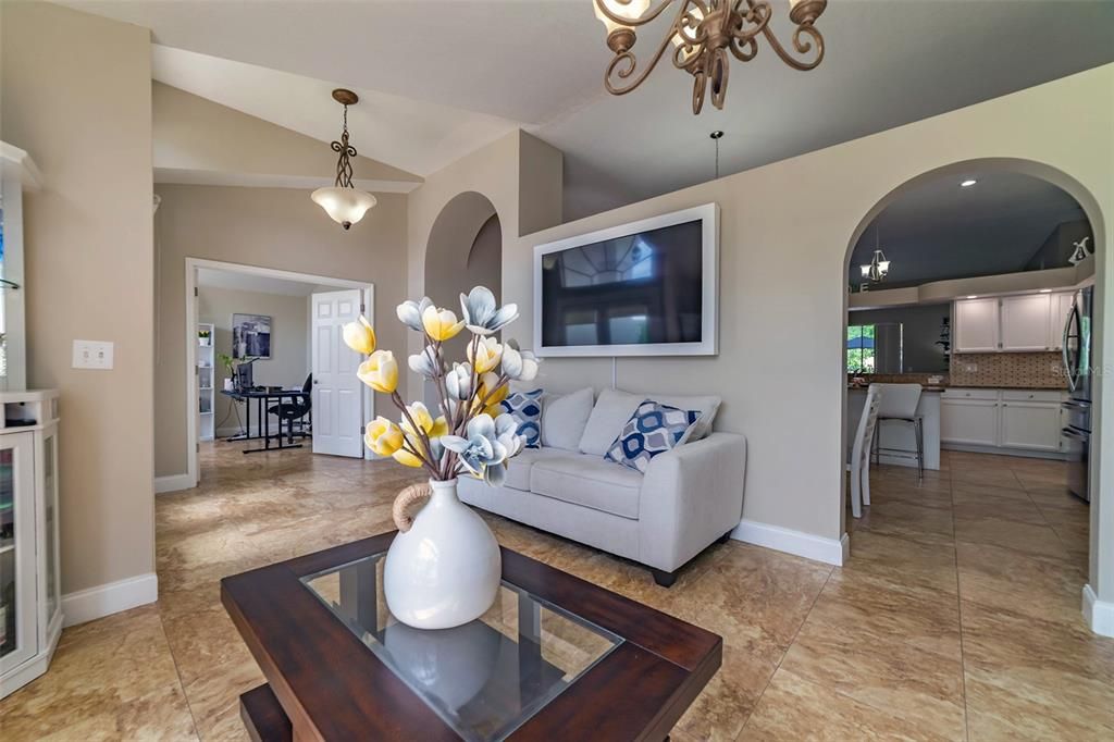 Dining room, Interior, Kitchen, Living room, Pendant Lights