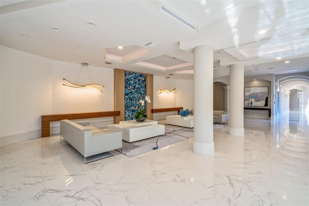Interior, Living room, Marble, Recessed Lighting