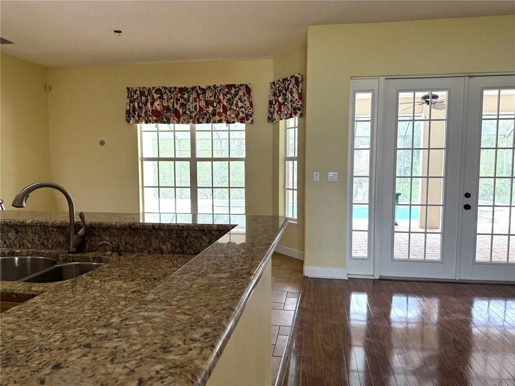 Interior, Kitchen, Wood Texture Flooring