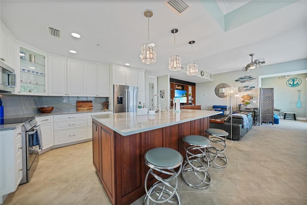 Interior, Kitchen, Pendant Lights, Recessed Lighting, Stainless Steel Appliances