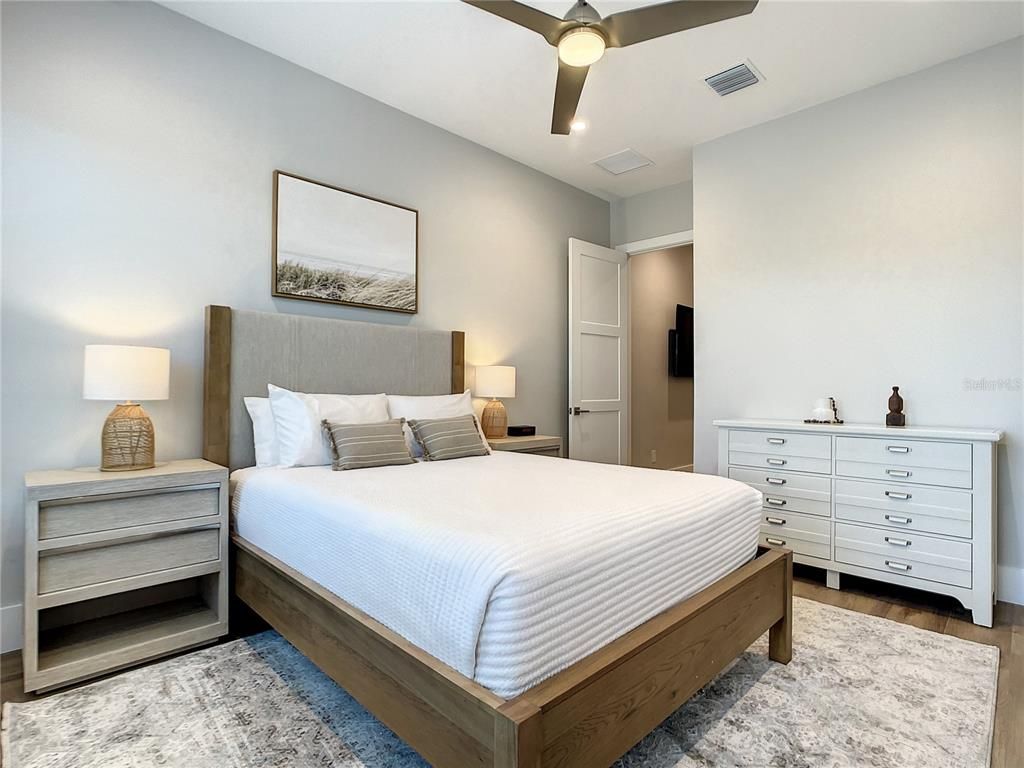 Bedroom, Interior, Wood Texture Flooring