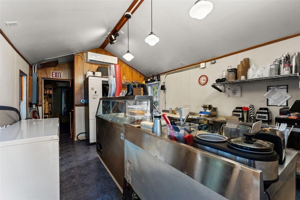 Interior, Kitchen, Pendant Lights, Wooden Walls