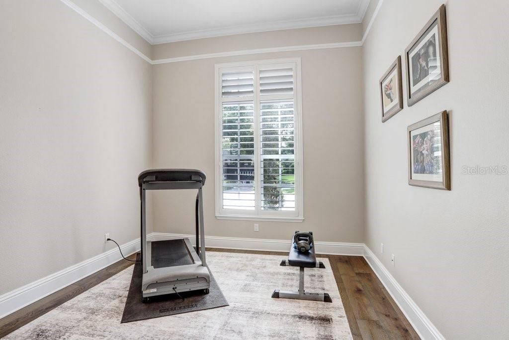 Fitness Equipment, Interior, Wood Texture Flooring