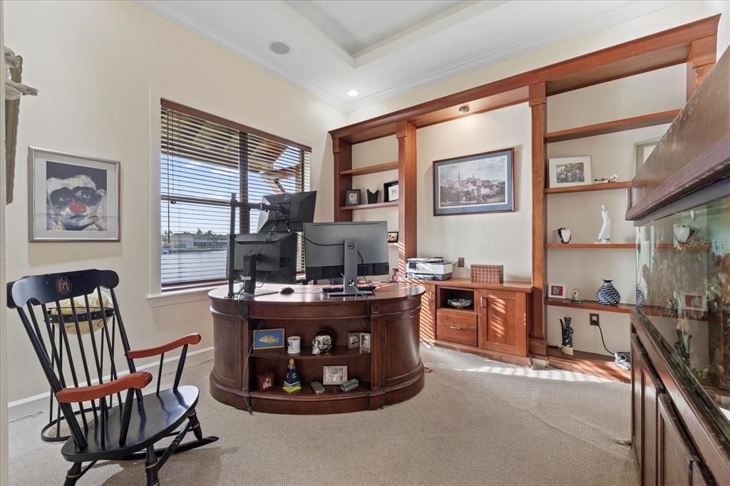 Home Office, Interior, Recessed Lighting
