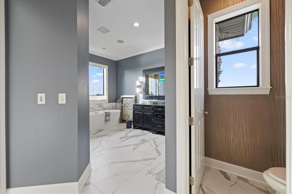 Interior, Marble, Recessed Lighting