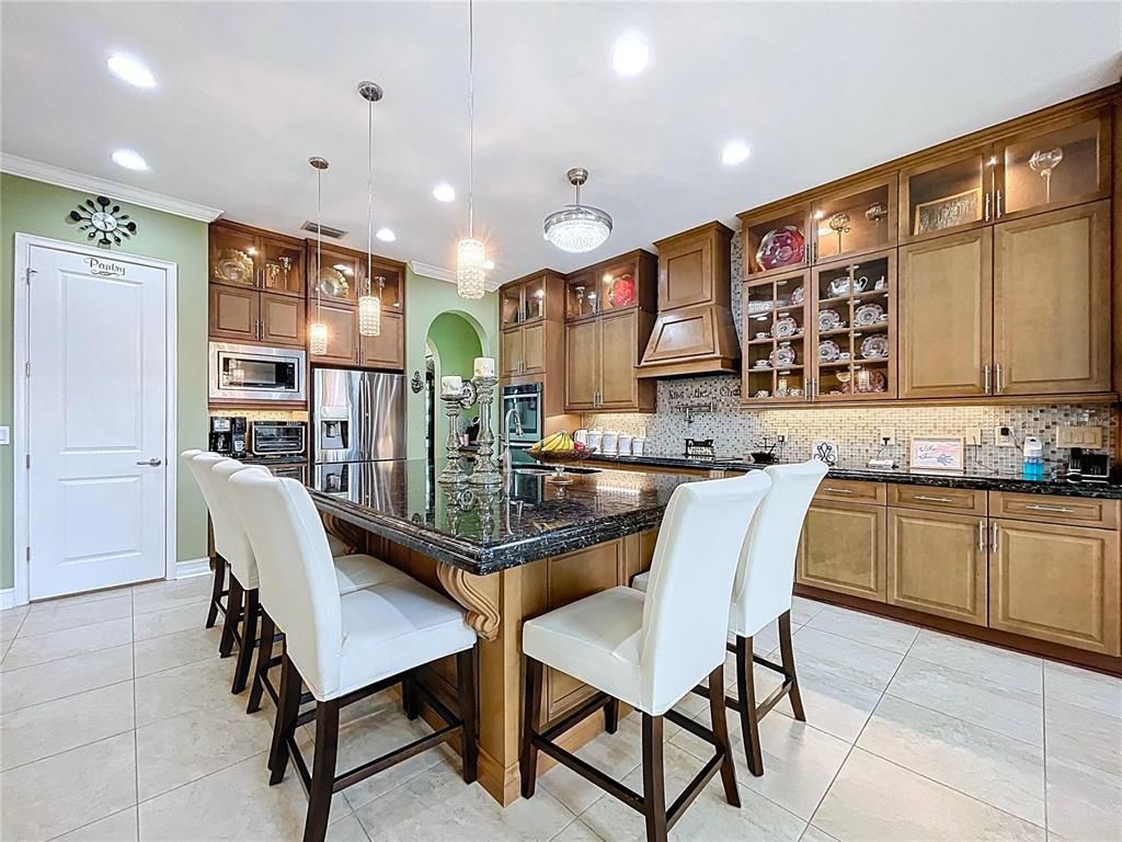 Interior, Kitchen, Pendant Lights, Recessed Lighting, Stainless Steel Appliances