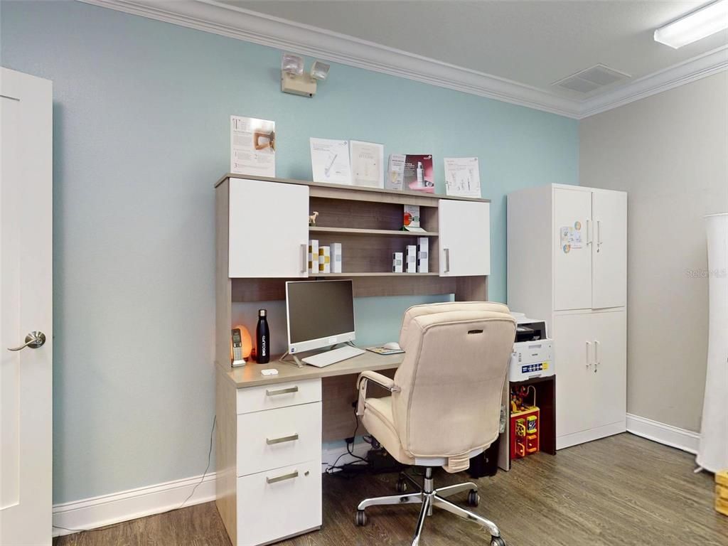 Home Office, Interior, Wood Texture Flooring