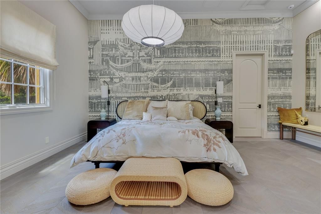 Bedroom, Interior, Pendant Lights