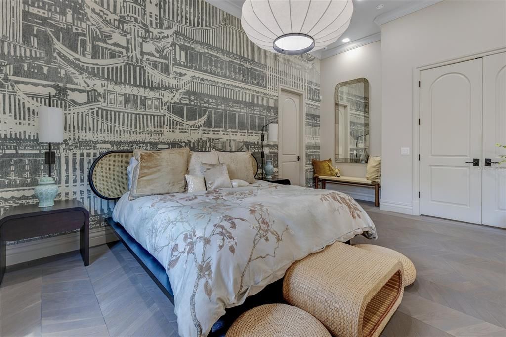 Bedroom, Interior, Recessed Lighting