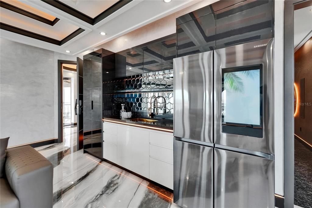 Interior, Kitchen, Marble, Recessed Lighting