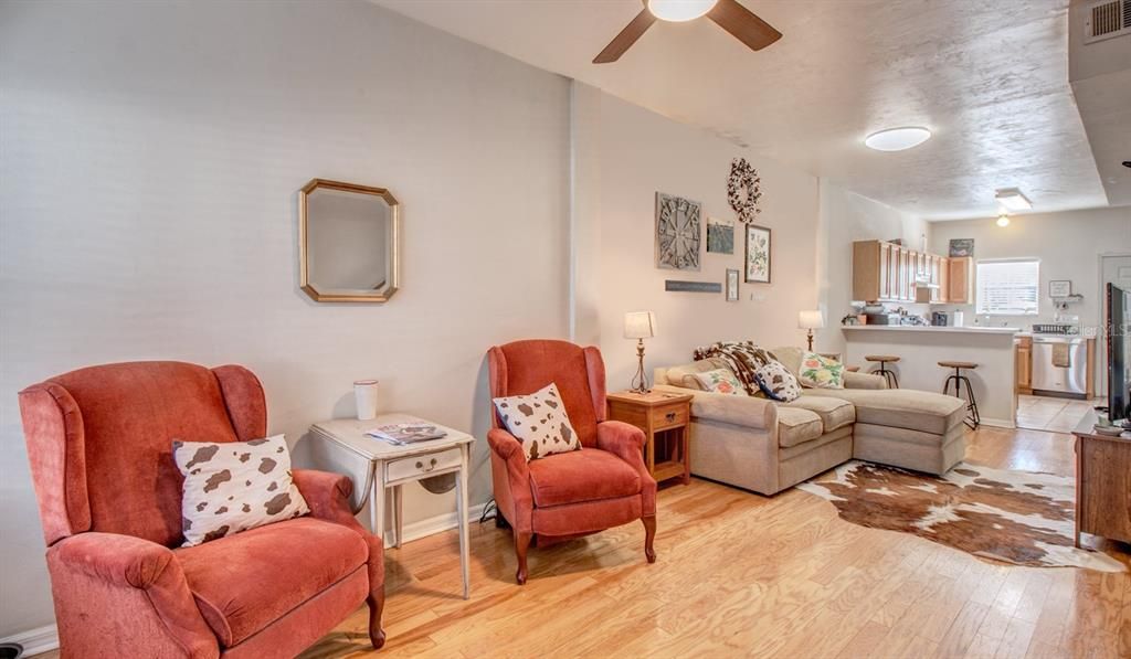 Interior, Kitchen, Living room, Wood Texture Flooring