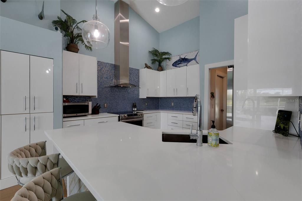 Interior, Kitchen, Recessed Lighting, Stainless Steel Appliances