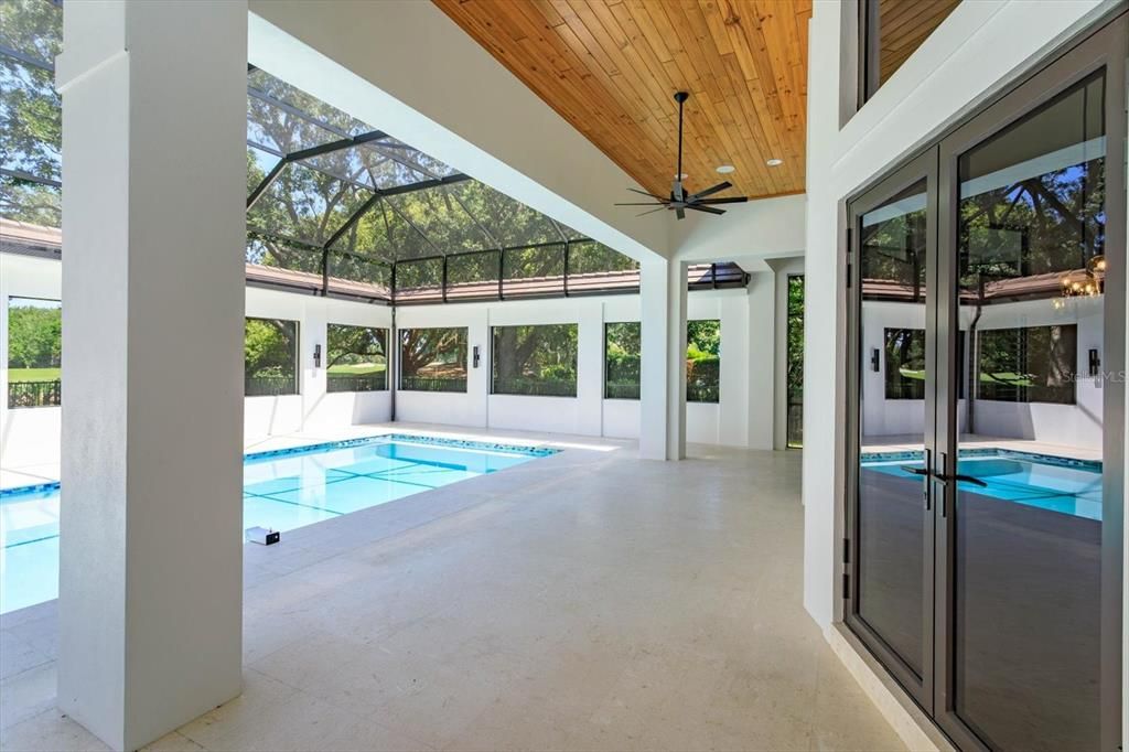 Glass Ceilings, Interior, Pool, Sun Room, Wooden Ceilings