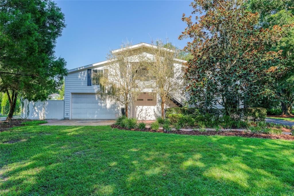 Attached, Backyard, Exterior, Facade, None