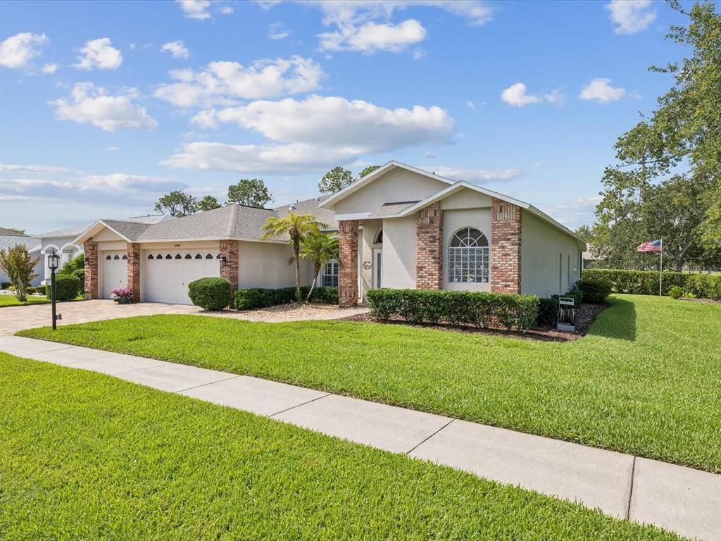 Attached, Backyard, Exterior, Facade, Brick Facade, Ranch