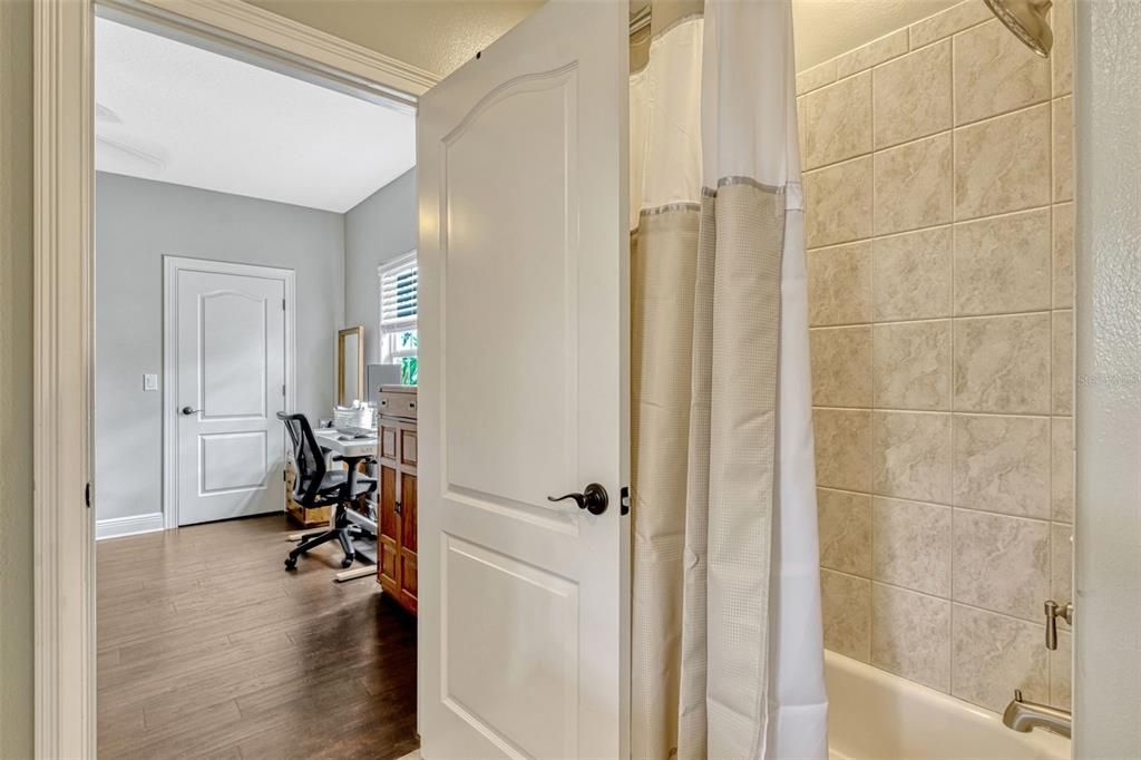 Bathroom, Home Office, Interior, Wood Texture Flooring