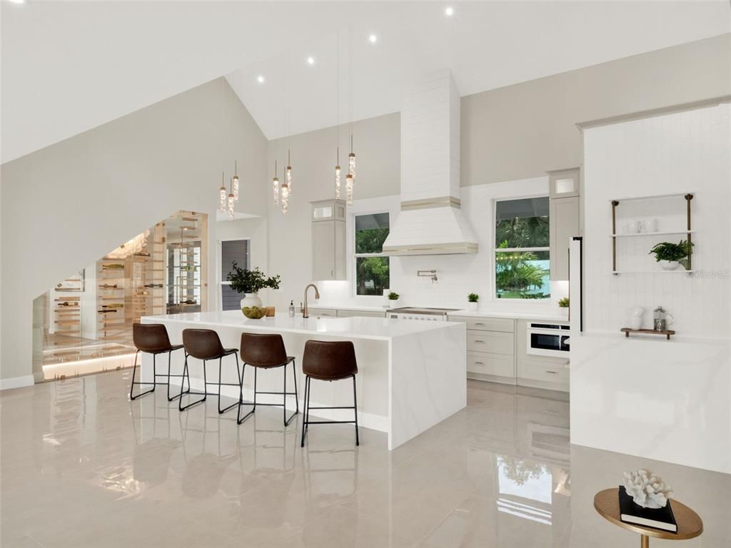 Interior, Kitchen, Pendant Lights, Recessed Lighting