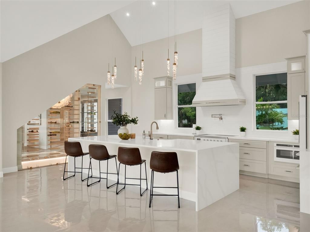 Interior, Kitchen, Pendant Lights, Recessed Lighting