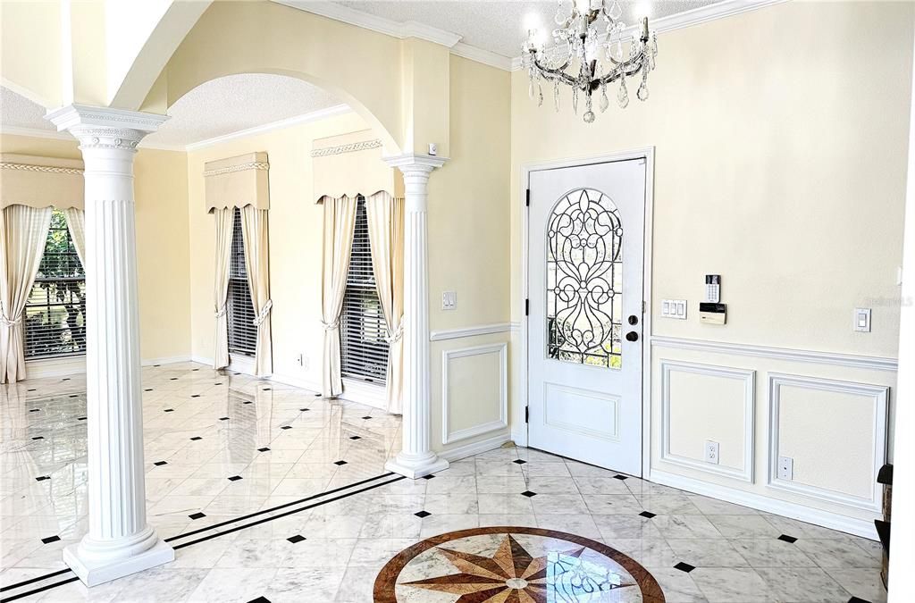 Chandelier, Interior, Marble