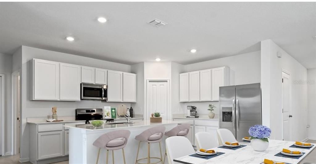Interior, Kitchen, Recessed Lighting, Stainless Steel Appliances