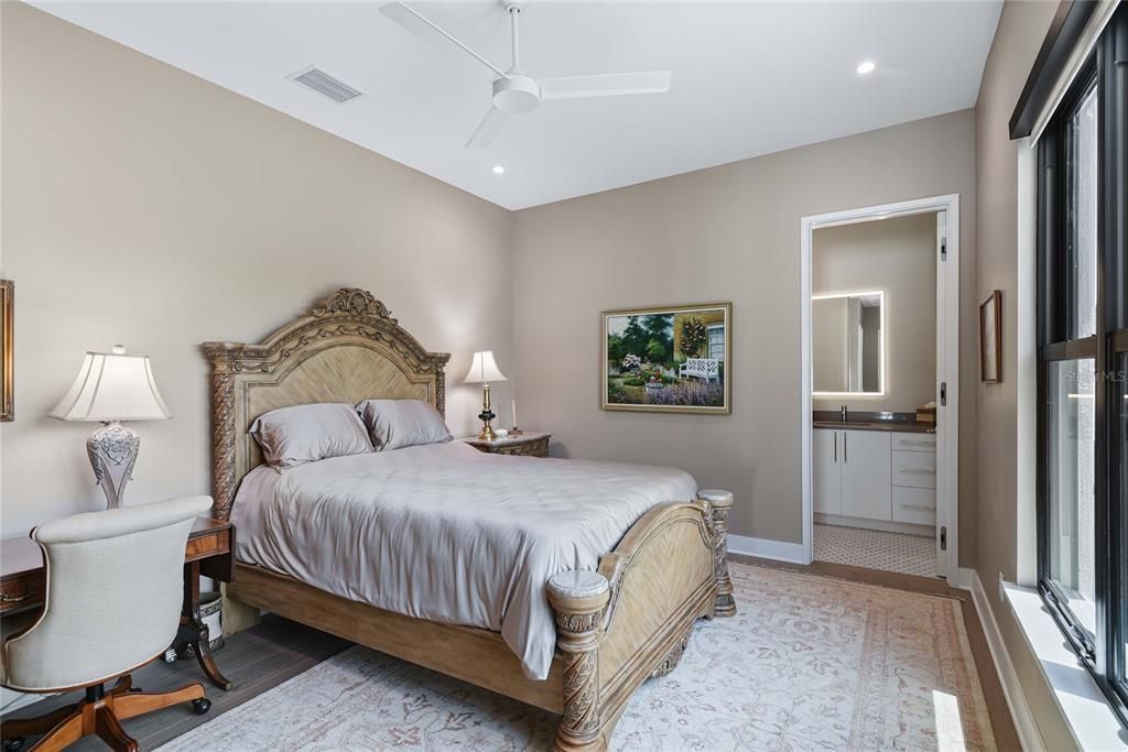 Bedroom, Interior, Recessed Lighting