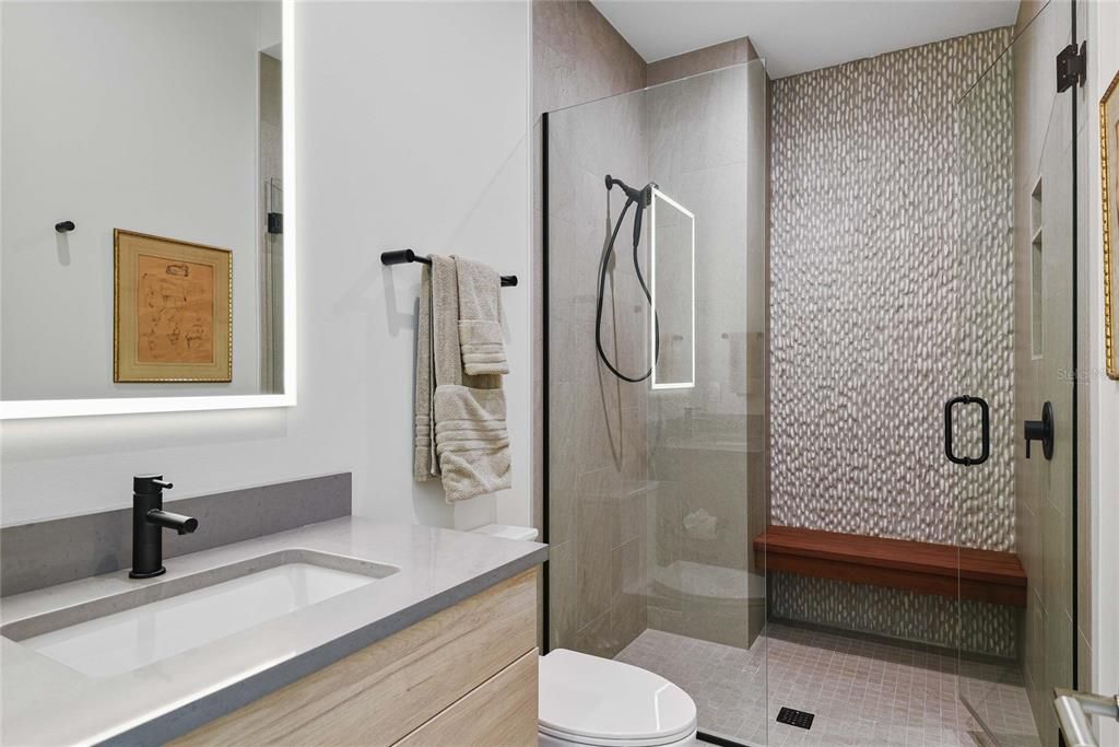 Bathroom, Glass Shower, Interior