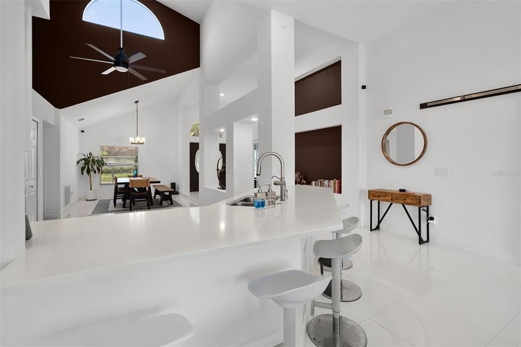 Dining room, Interior, Kitchen, Pendant Lights, Recessed Lighting